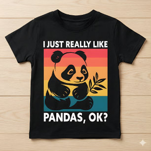 Camiseta Simplemente Me Gustan Mucho Los Pandas OK – Panda