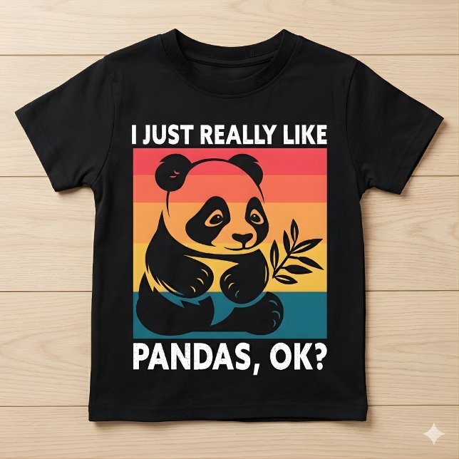 Camiseta Simplemente Me Gustan Mucho Los Pandas OK – Panda  (Subido por el creador)