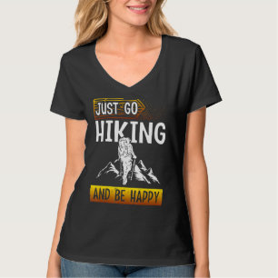Camiseta Simplemente Pasear Y Ser Feliz Naturaleza Caminand