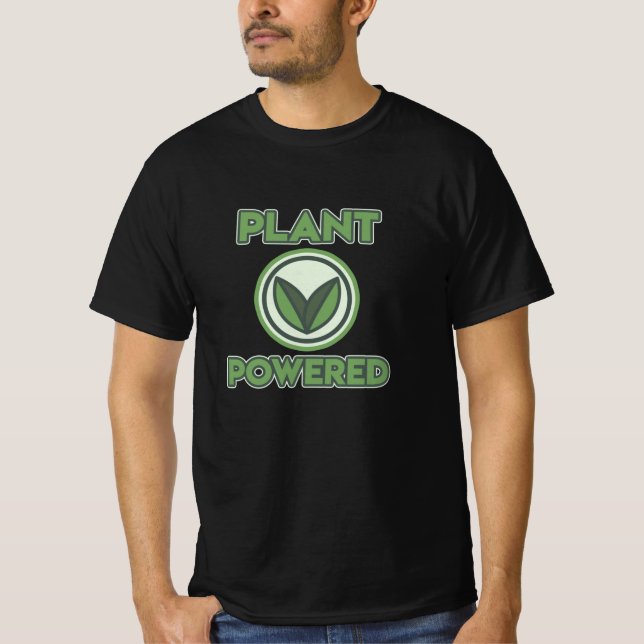 Camiseta Simplemente PLant Powered Super Vegeterian Vegeter (Anverso)