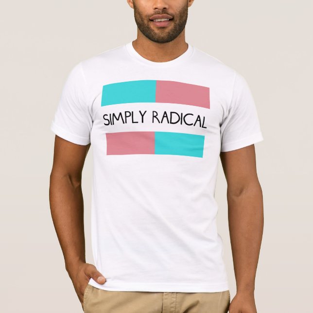 Camiseta simplemente radical del frente de la (Anverso)