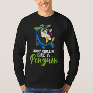 Camiseta simplemente relajándose como pingüinos ropa pingüi