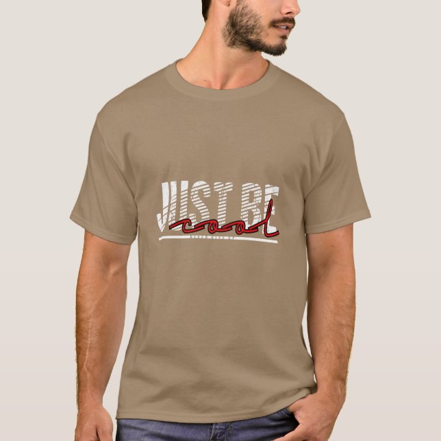 Camiseta Simplemente sé vintage genial (Anverso)