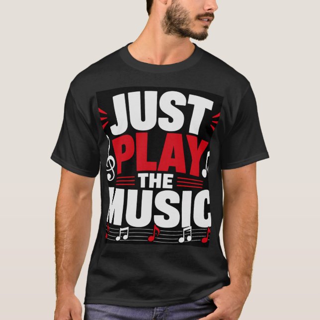 Camiseta Simplemente Toca La Música (Anverso)