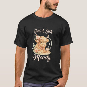 Camiseta Simplemente Un Poco Malhumorado Vaca Highland Lind