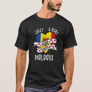 Camiseta Simplemente Una Chica Que Ama Moldavia