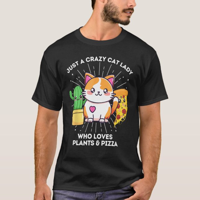 Camiseta Simplemente Una Señora Loca De Los Gatos Que Ama L (Anverso)