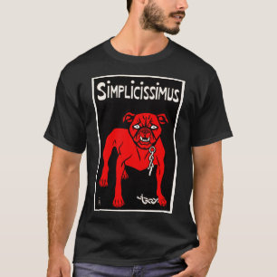 Camiseta Simplicissimus - dibujo animado del perro del