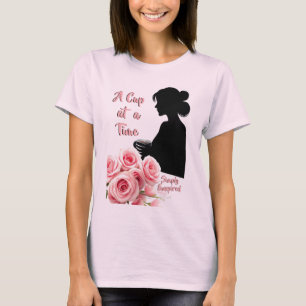 Camiseta Simply Enspired “Una Taza a la Vez” Café Rosa