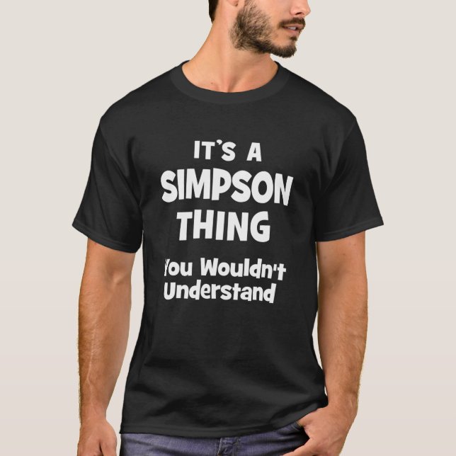 Camiseta Simpson Thing College University Alumni Funny (Anverso)