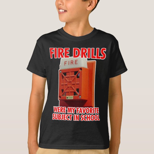 Camiseta Simulacros de incendio (Anverso)