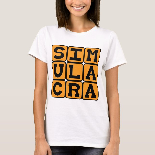 Camiseta Simulacros, Representación de Algo (Anverso)