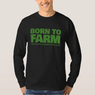 Camiseta Simulador de agricultura - Nacido en granja (verde