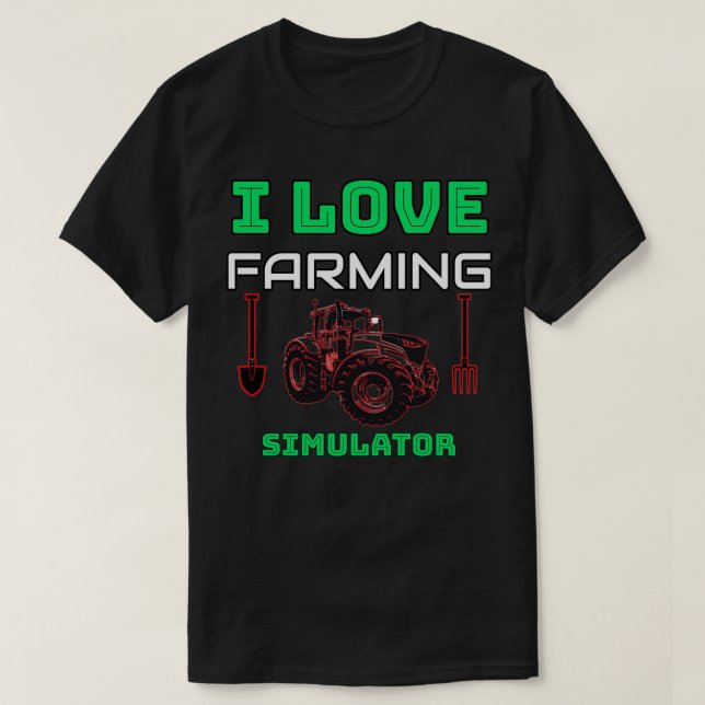 Camiseta simulador de cultivo 1 (Diseño del anverso)