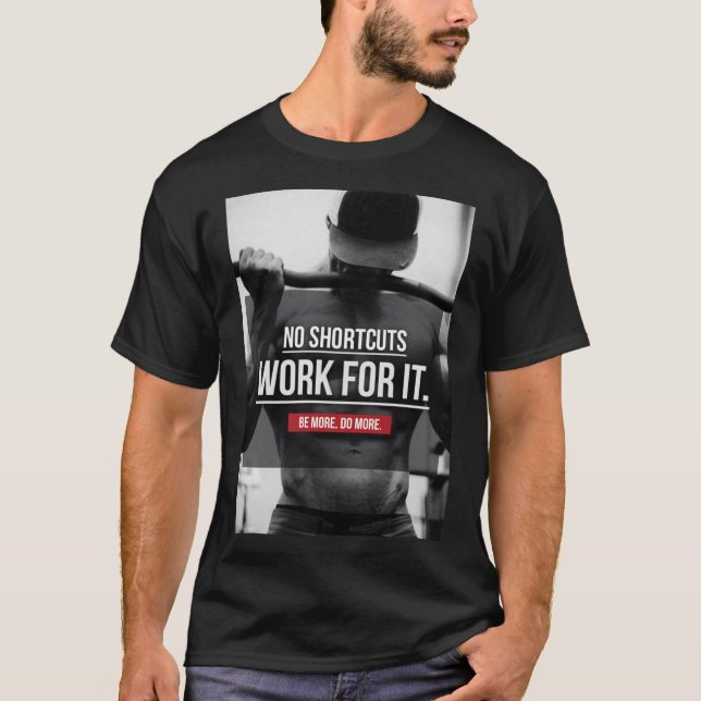 Camiseta Sin Accesos Directos, Trabajar Para Ello - Motivac (Anverso)