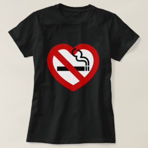Camiseta Sin amor por el Rótulo del tabaco