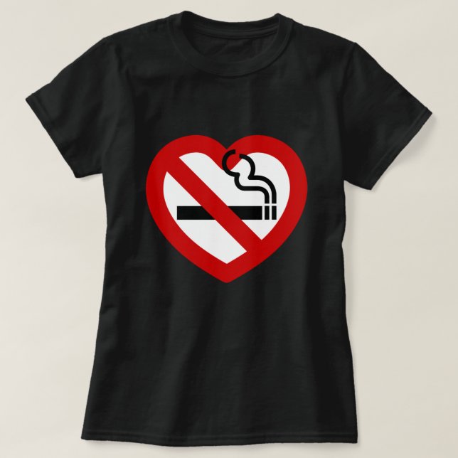 Camiseta Sin amor por el Rótulo del tabaco (Diseño del anverso)