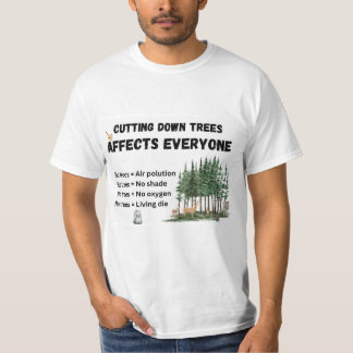 Camiseta Sin árboles = sin oxígeno
