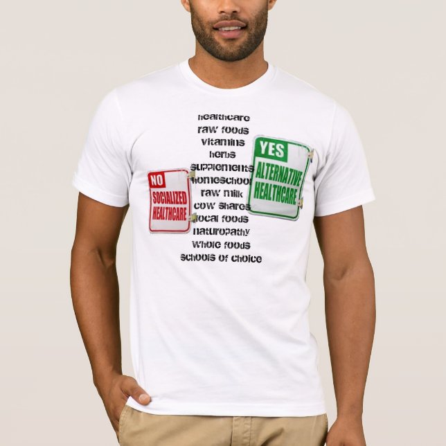 Camiseta Sin atención de salud socializada (Anverso)