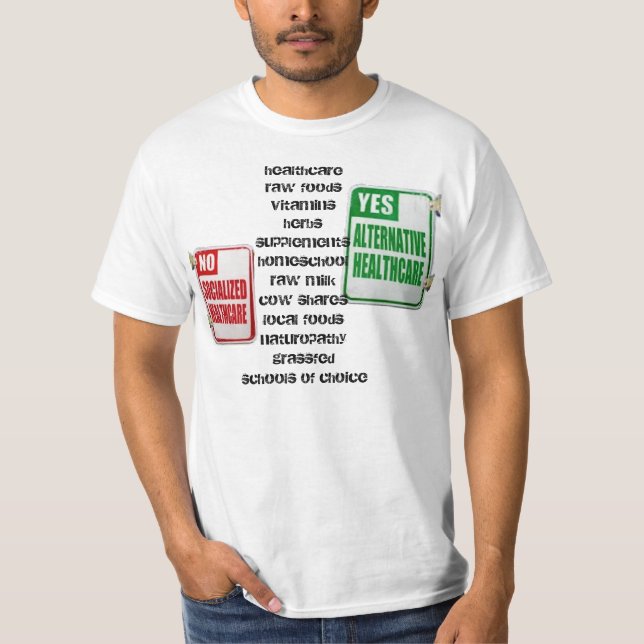 Camiseta Sin atención de salud socializada - (Anverso)