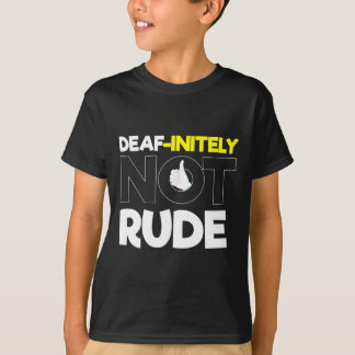 Camiseta Sin audición - Sordo - Incapaz de oír - Conciencia