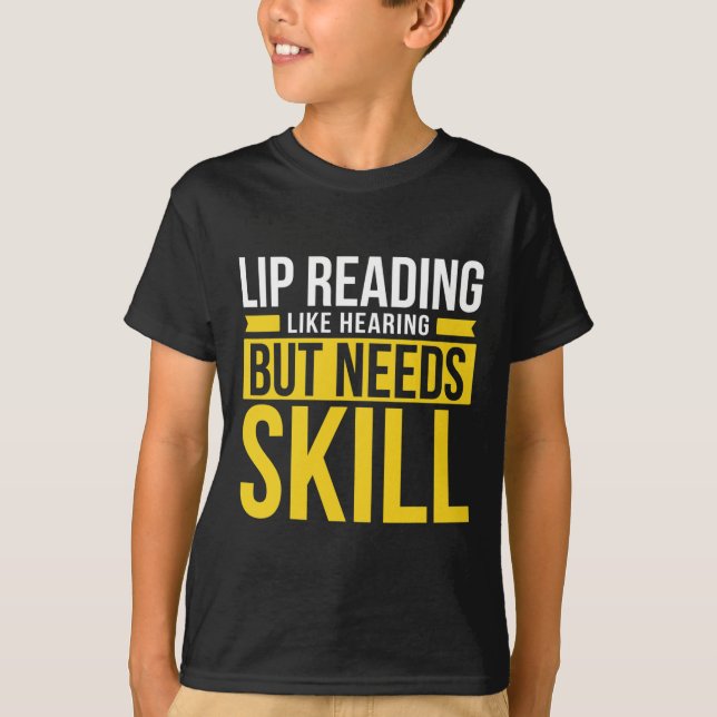 Camiseta Sin Audiencia - Sordo - Incapaz De Oír - Sordo Awa (Anverso)