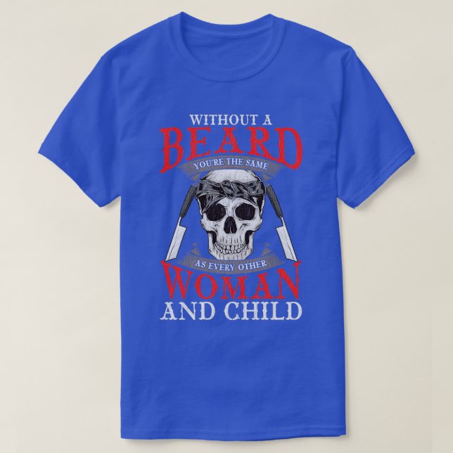 Camiseta Sin barba eres igual que todos los demás (Diseño del anverso)