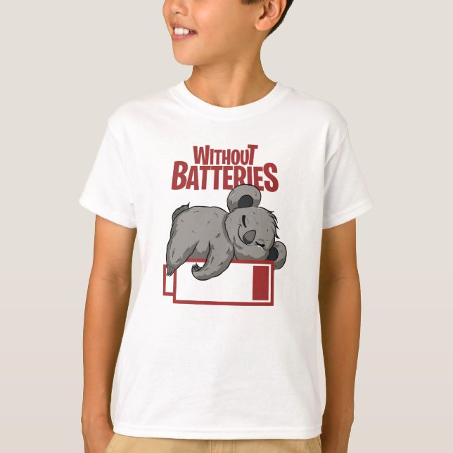 Camiseta Sin baterías (Anverso)
