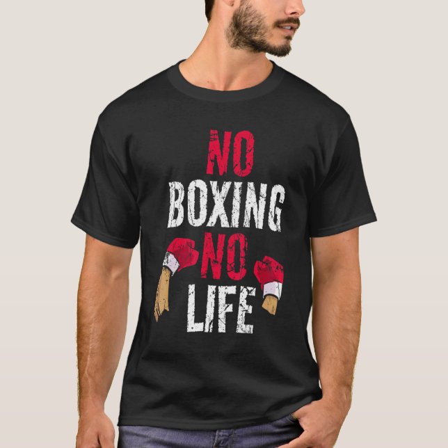 Camiseta Sin boxeo de boxeo sin vida (Anverso)