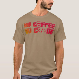 Camiseta Sin café sin código