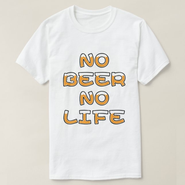 CAMISETA SIN CERVEZA NI VIDA (Diseño del anverso)