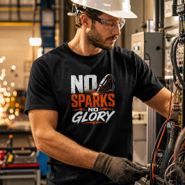 Camiseta Sin chispas sin gloria Trabajo de soldadura divert