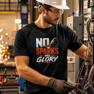 Camiseta Sin chispas sin gloria Trabajo de soldadura divert