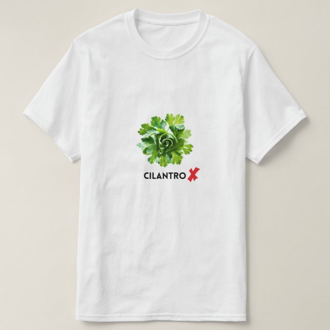 Camiseta Sin Cilantro - Odio A Cilantro (Diseño del anverso)