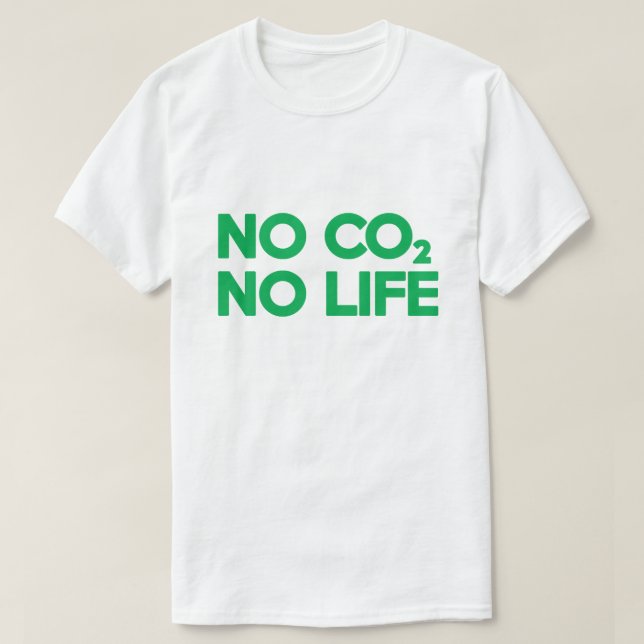 CAMISETA SIN CO2 SIN VIDA (Diseño del anverso)