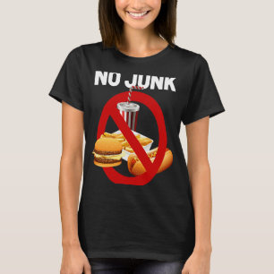 Camiseta Sin comida chatarra vegana saludable