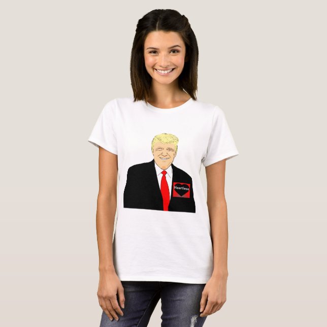 Camiseta sin corazón de Trump (Anverso completo)