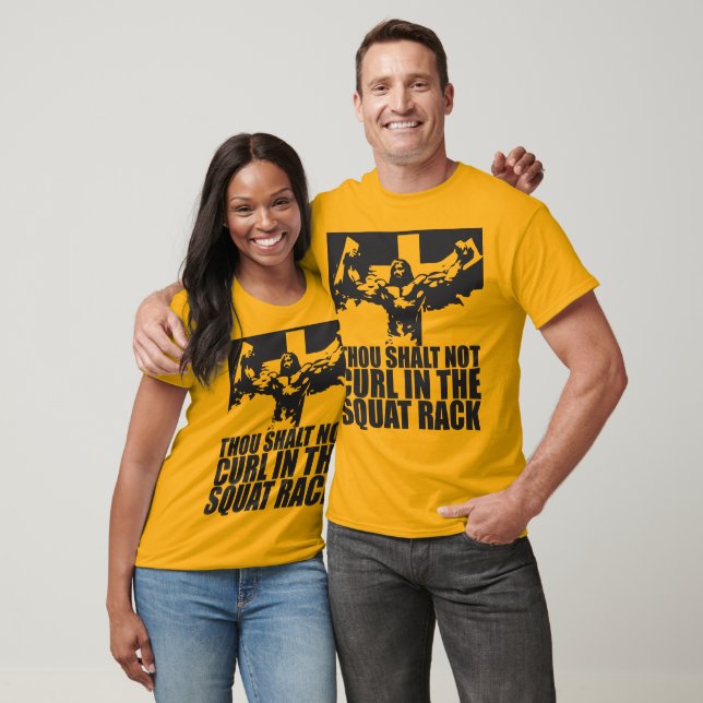 Camiseta Sin Curling En La Bandeja Del Cuadrado (Unisexo)