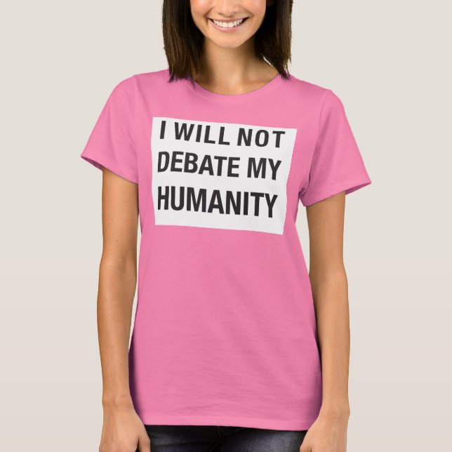 Camiseta Sin debate. (Gris) (Anverso)
