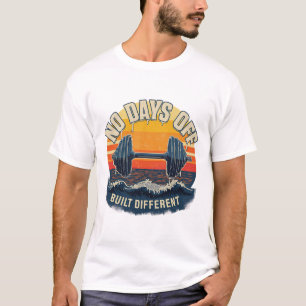 Camiseta Sin Días Libres Construido Diferente Retro Puesta