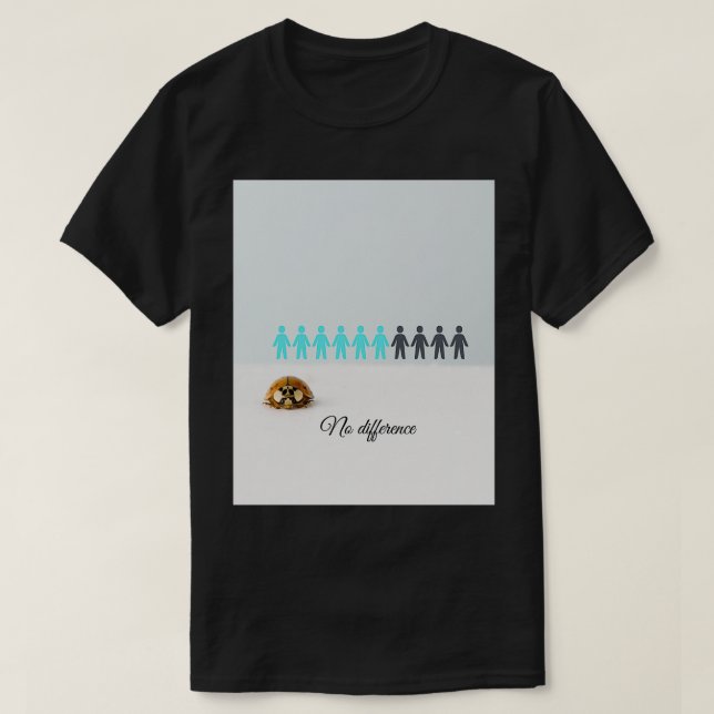 Camiseta Sin diferencia (Diseño del anverso)