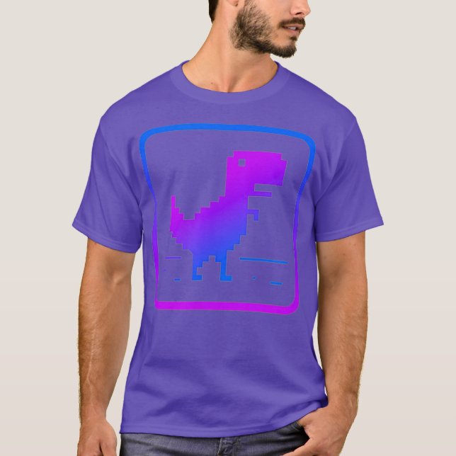 Camiseta Sin diseño gráfico de dinosaurios de internet (Anverso)