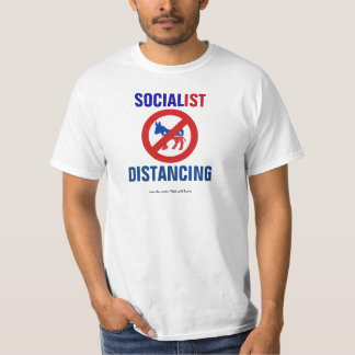 Camiseta Sin distanciamiento socialista de los demócratas