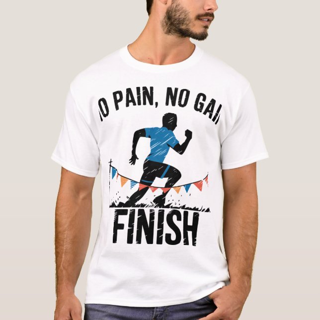 Camiseta sin dolor ni ganancia (Anverso)