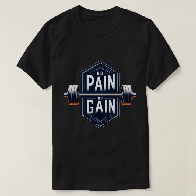 Camiseta Sin dolor sin ganancia (Diseño del anverso)
