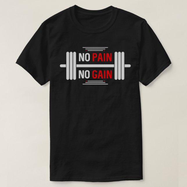 Camiseta Sin dolor sin ganancia 1 (Diseño del anverso)