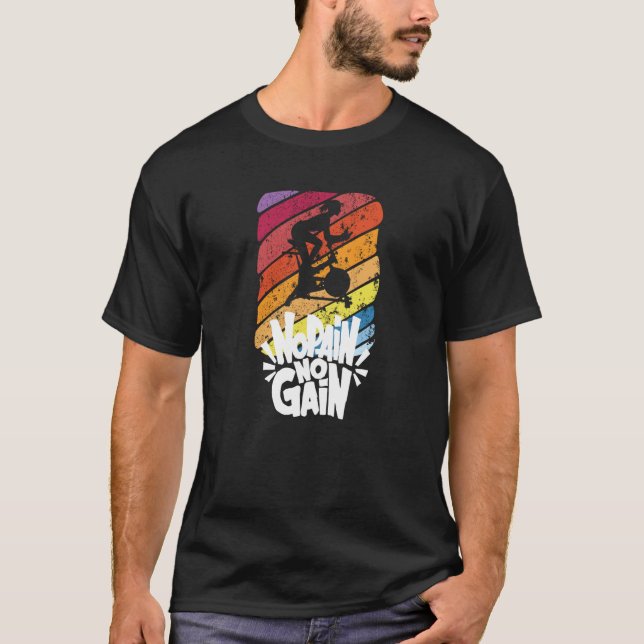 Camiseta Sin Dolor Sin Ganancia Clase De Ciclismo Cubierto (Anverso)