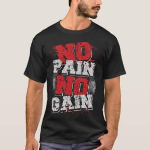 Camiseta Sin Dolor Sin Ganancia Construcción De Cuerpo Fitn