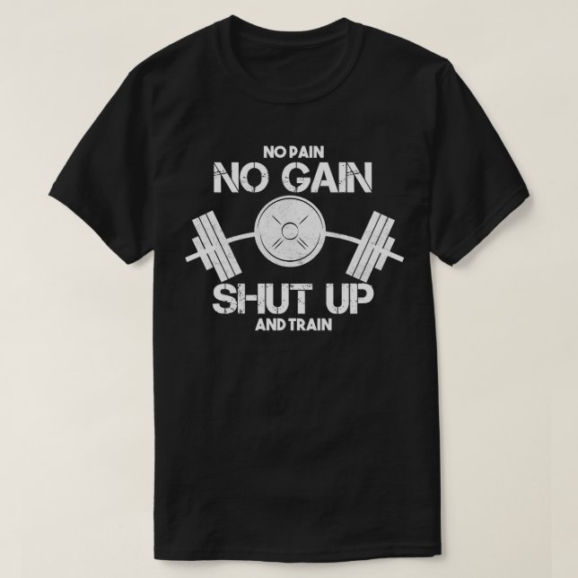 Camiseta Sin dolor Sin ganancia Deporte saludable (Diseño del anverso)