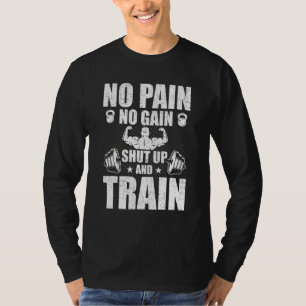 Camiseta Sin Dolor Sin Ganancia En La Construcción De Cuerp